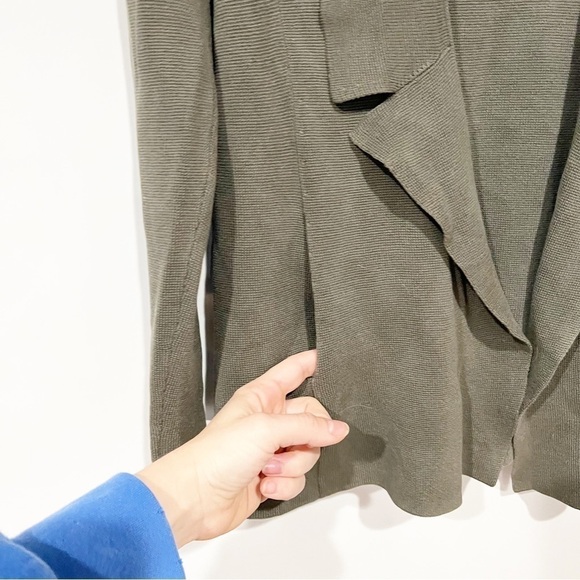 Eileen Fisher Silk & Organic Cotton Interlock Sweater Cardigan Jacket - Picture 4 of 11